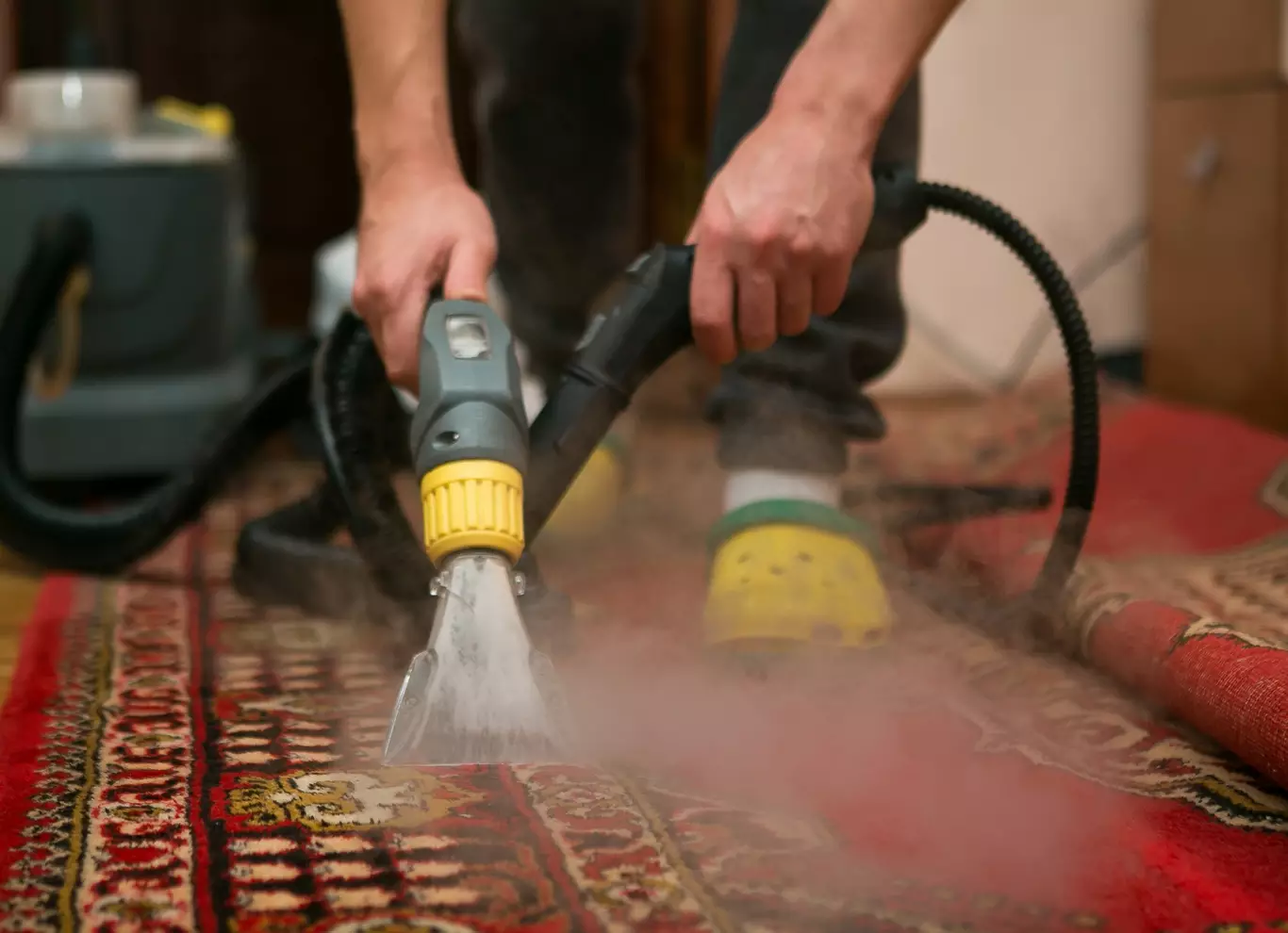 Nettoyage de tapis à la main